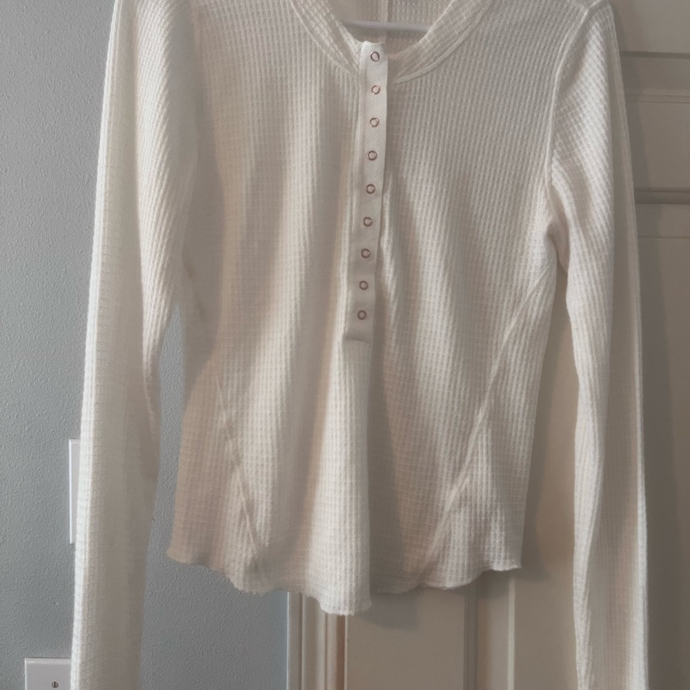 Free People off-white Long Sleeve shirt